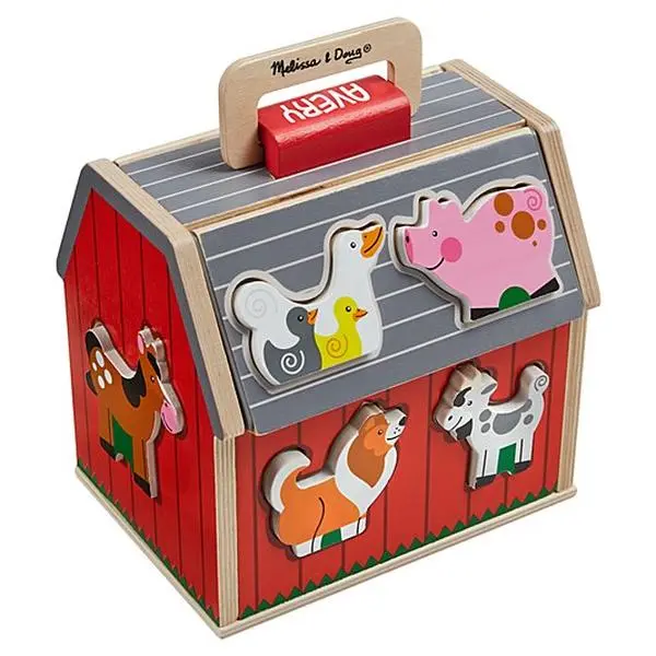 Melissa & Doug Wooden Sorting Barn