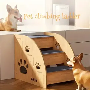 Non-Slip Pet Stairs for Dogs & Cats, Ideal for High Beds & Sofas, Perfect for Small Medium Pets, Safe & Convenient Action