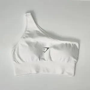 Gymshark Sports Bra Cross Back Design High Support Yoga Sports Bra with Adjustable Straps Breathable Fabric for Running Fitness Workout