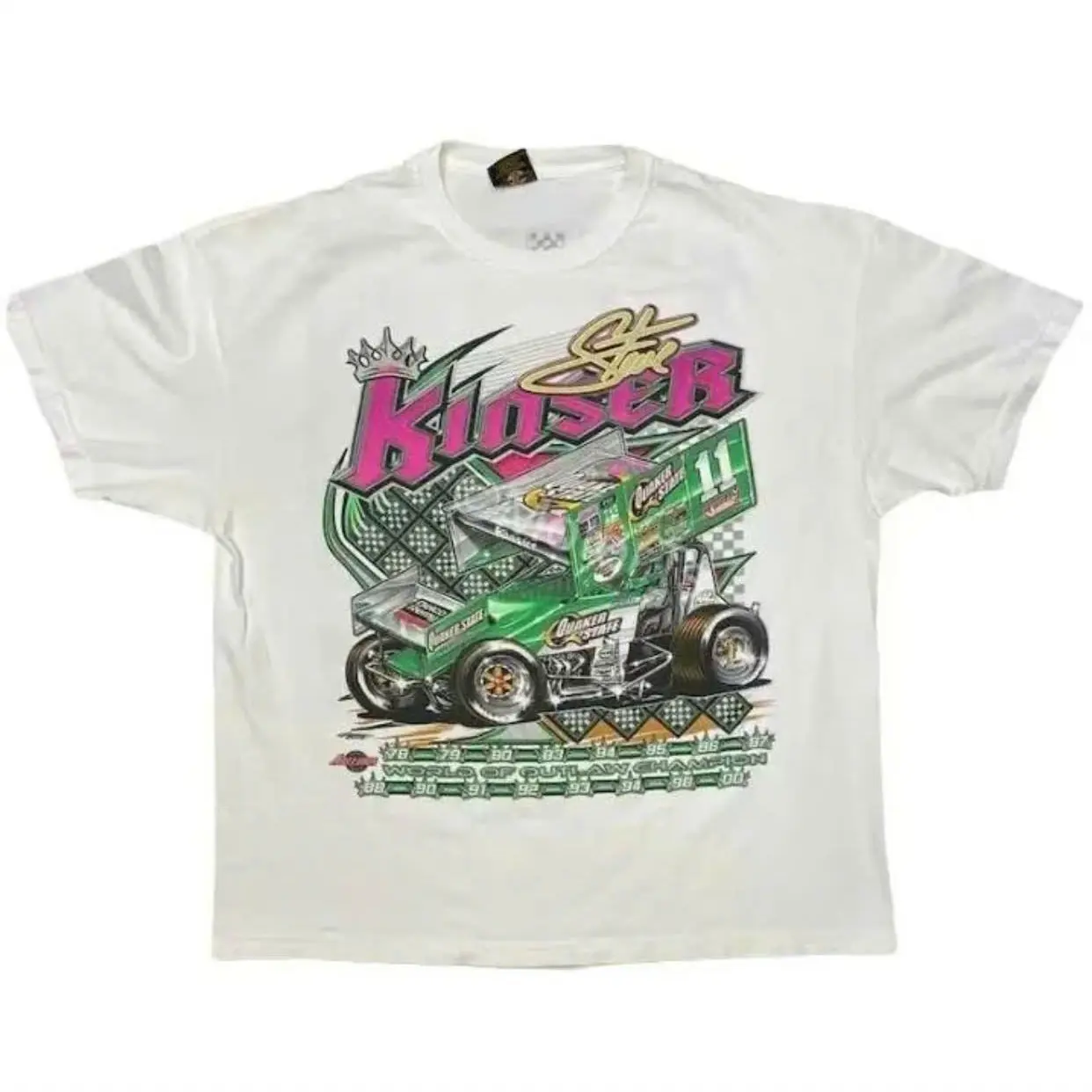 Vintage 2002 Steve Kinser World Of Outlaw Sprint Car T-shirt, Sprint Car T-shirt, Sprint Car Shirt, Gift For Fans, Top Menswear