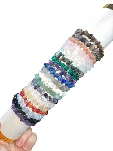 Crystal Chip Bracelets - Handmade Healing Crystal Bracelets Natural Gemstone
