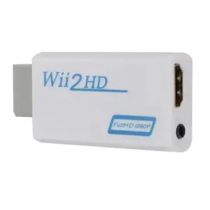 For WII to HDMI Converter Adapter HDMI Output Full HD 1080P WII to HDMI Wii 2 HD Console TV With 3.5mm Audio for PC HDTV Monitor Display