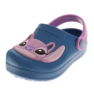 Stitch and Angel Girls Slip-On Clogs and Back Strap (Toddler)