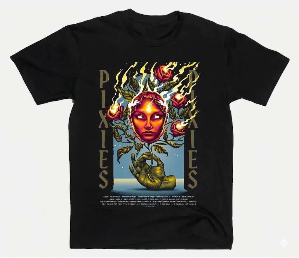 Pixies Retro Concert Style T Shirt Gift For Fans
