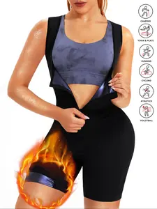 Women's Sweat Sauna Suit, Tight-Fitting Sports Bodysuit, Promotes Sweating, Helps Weight Loss, Ideal for Gym Training & Running