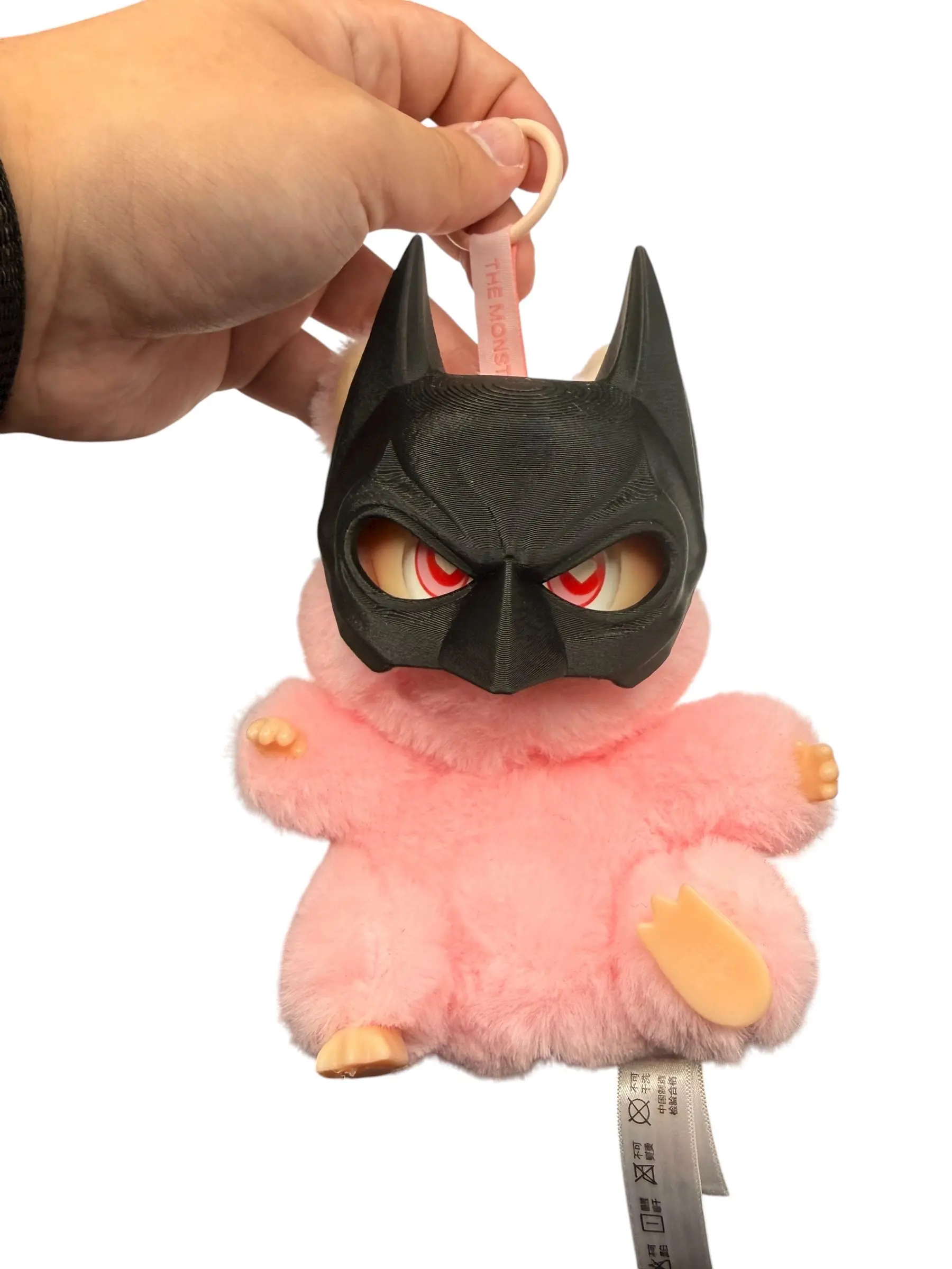 Mini Bat Hero Mask for Labubu Plush - Playful Bat Design Accessory for Customizing Your Labubu Plush Collection (Mask Only)