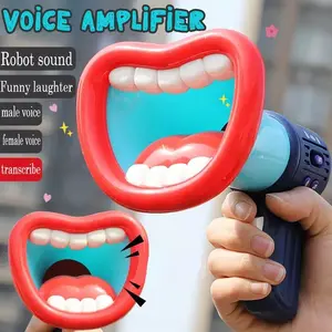 A voice-changing megaphone, a toy shaped like lips, a funny prank toy, a voice-changing toy that can change your voice to male or female, a recording toy, a funny and creative handheld megaphone. Suitable for pranks, suitable as a holiday gift, available