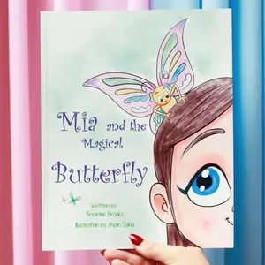 Mia and the Magical Butterfly (signed copy) Children's Book by Breanne Brooks