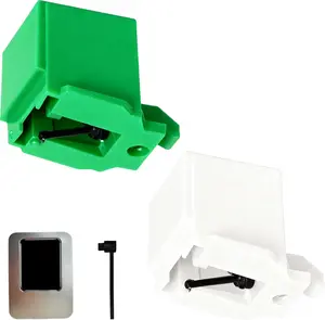 2 Pack ATN3600L Replacement Stylus Needles with Cleaning Brush, Compatible with AT-LP60X AT-LP60XBT AT3600L Turntables (White + green)＆(White + Orange)