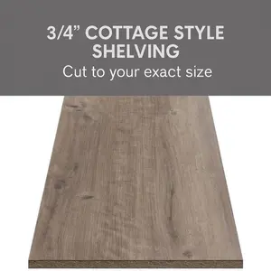 CHAMPION Rustic Wooden Wall Shelves - 3/4” Custom-Cut Solid Wood Boards, High-Quality Handcrafted Home Decor Shelves for Storage & Display