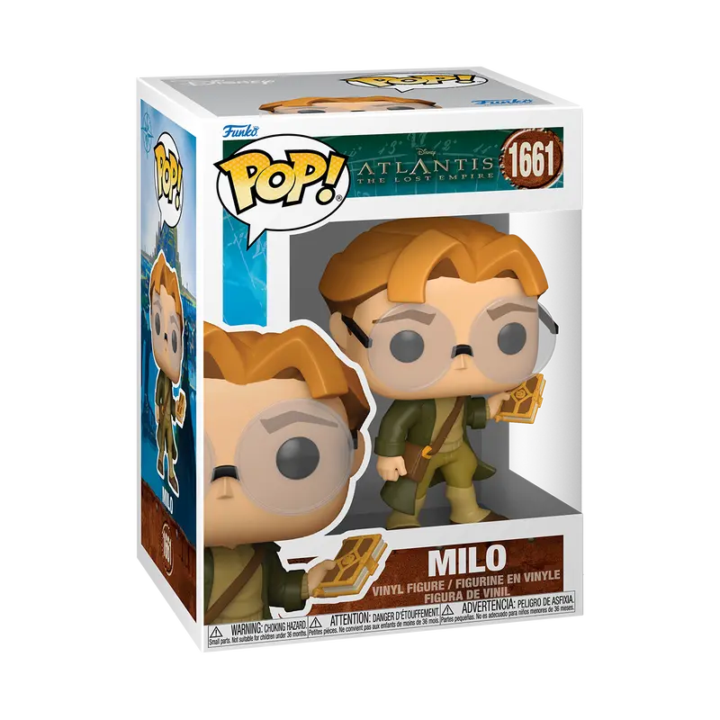 Funko Pop Vinyl Figure Disney Atlantis The Lost Empire Milo 1661