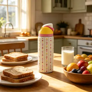 Owala FreeSip 32oz Stainless Steel Insulated Water Bottle, Built-In Straw, Portable Handle, Bpa Free, Leak-Proof Lid. Suitable For Work, School, Fitness And Travel, Small Floral Pattern