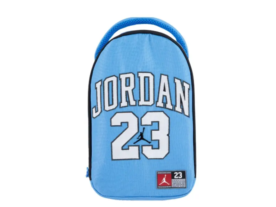 Nike Air Jordan Jersey 23 Zip Insulated Lunch Bag Box University Blue