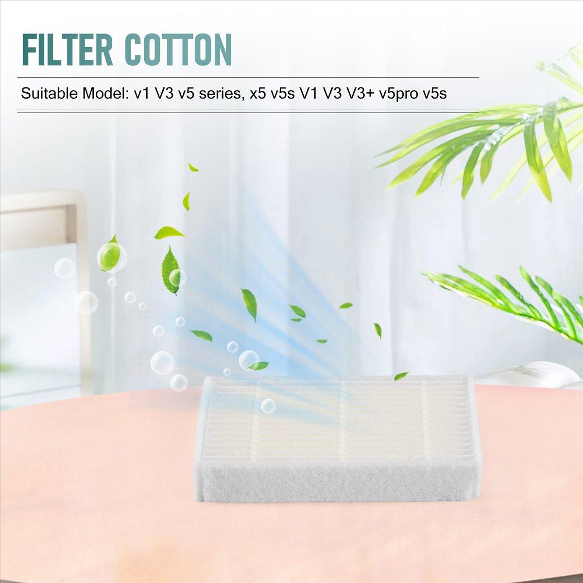 20 Pc Hepa Filter For Ilife V5 V5S V3 V3S V5Pro V50 V55 X5 V5S Pro Robot Vacuum Cleaner Parts