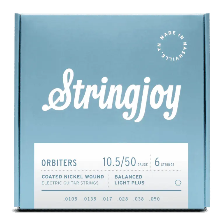 Stringjoy Coated Nickel Electric Guitar Strings, 10.5-50 Balanced Light Plus Gauge, PFAS-Free Coat, Cleaner Coating, Great Performance, Lasting Durability for Guitarists, Longer Lifespan, Music Enthusiasts