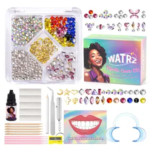 Trend Colors 2025 Tooth Gem DIY Kit,Includes UV Light + Glue + Full Tool Set,Easy to Apply,new personality triats