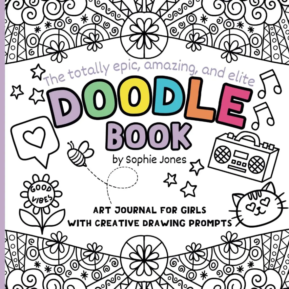 Doodle Book: Art Journal For Girls With Fun Doodling Activities And Creative Drawing Prompts To Spark Creativity. Paperback – February 1, 2024