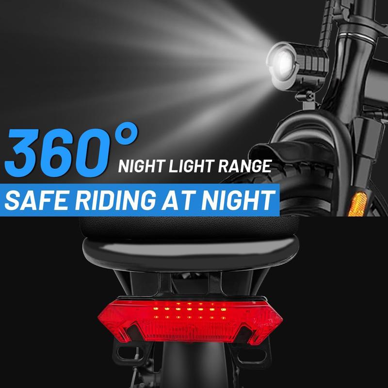 Electric Bike 750Watt Motor, 22MPH 30+ Miles PAS Range Bikes, Folding Ebike 14" Adults Electric Bicycles, 48V12 Removable Battery,  Men's and Women's Adult E-bike,UL 2849 Certified