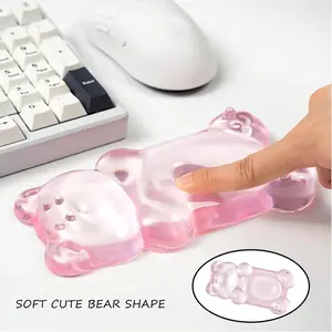 Bear Silicone Gel Mouse Wrist Rest, Ergonomic Support for Typing & Gaming