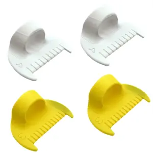 4 Simple Sewing Tools - Durable Plastic Edge Sewing Lock and Sewing Tools for Beginners and Seniors, with 4mm and 3mm spacing, perfect for DIY hand sewing projects, sewing accessories | Ergonomic Design