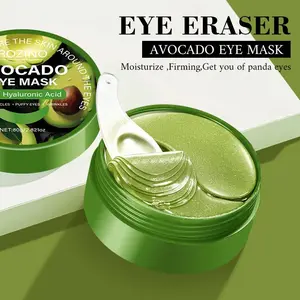 ROZINO Avocado Eye Mask with Hyaluronic Acid & Aloe | Hydrating Under Eye Patches for Dark Circles & Puffiness | Smooth Fine Lines | Individually Wrapped