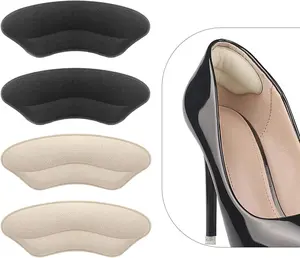 Heel Grips Liner Cushions Inserts for Loose Shoes, Heel Pads Filler Improved Shoe Fit and Comfort, Stop Heel Slip and Blister (4 Pairs)