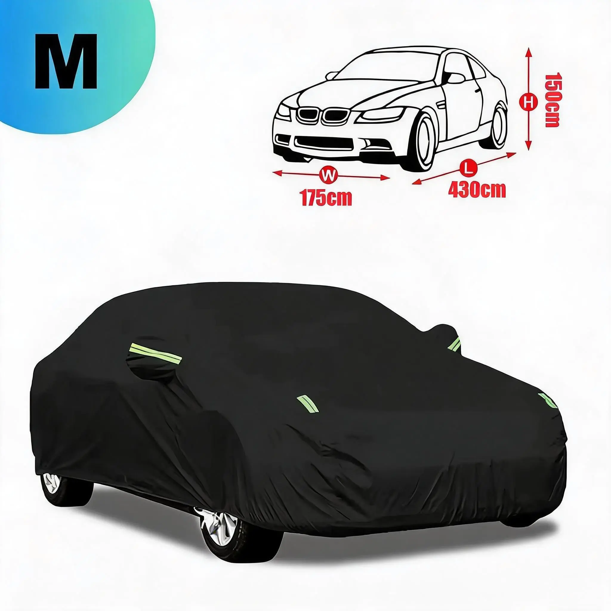 For BMW FULL CAR COVER Outdoor Waterproof Breathable All-Weather Protection USA