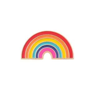 LGBTQ+ Rainbow Enamel Pin - Pride Pin with Enamel Design, Rainbow Symbol, Durable and Long-Lasting Accessory，Pride month gift