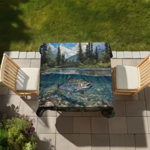 Begin Home Decor C1TC5858UPKDRK 58 x 58 in. Up Close Indoor & Outdoor Tablecloth - Stylish Home Decor