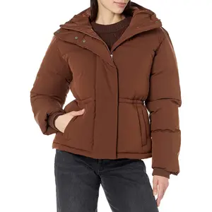 Women'S Short Waisted Puffer Jacket (Available in plus Size)