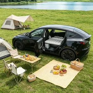 Dedicated Vehicle Inflatable Bed with Bonus Electric Pump & Comfort Pillows, Compact Portable Air Mattress for Road Trips and Outdoor Camping