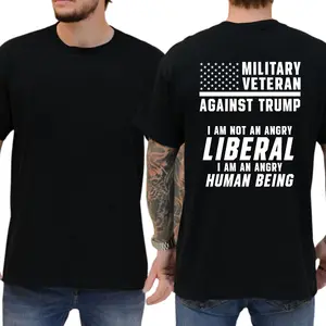 Military Veteran Against Trump T-shirt, Political Shirts, Democrat Shirt, Liberal Tee, 8647 Shirt