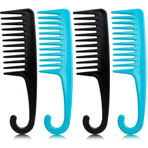 Professional Wide Tooth Combs (4PCS), Large Combs for Women & Men, Reduce Dandruff, Detangle Knotting, Curly Hair Styling Tools & Appliances for Wet & Long Hair springtok