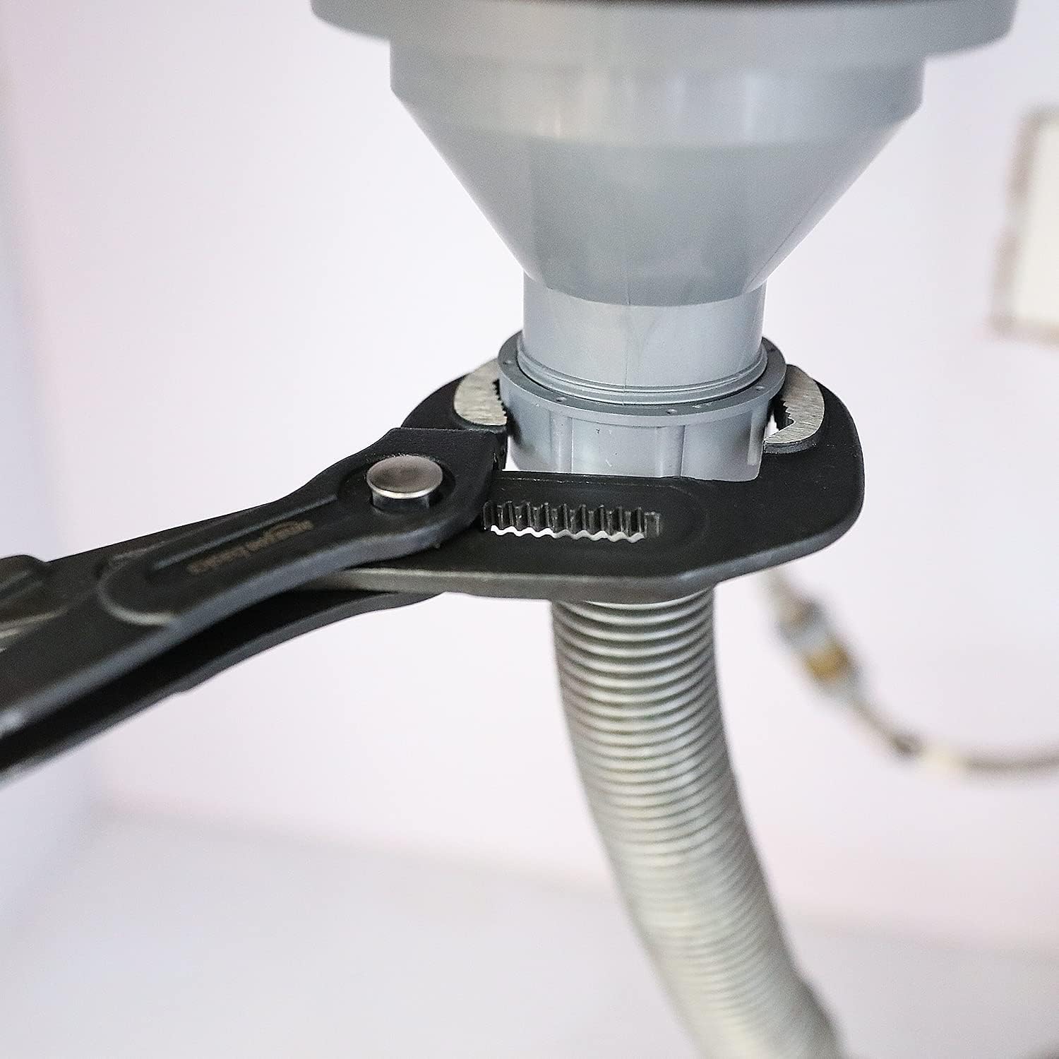 Basics 3-Piece Quick Release Groove Joint Pliers Set, Drop Forged Chrome Vanadium Steel, Includes 7-inch,10-inch, and 12-inch, Black