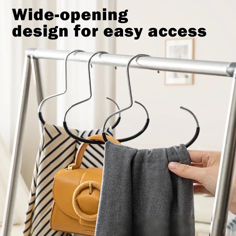 Stop Stacking Hats Like a Mess – 6 Count Hat Storage Hooks, Space Saving Stainless Steel Rack with Reinforced Design for Long-Lasting Use