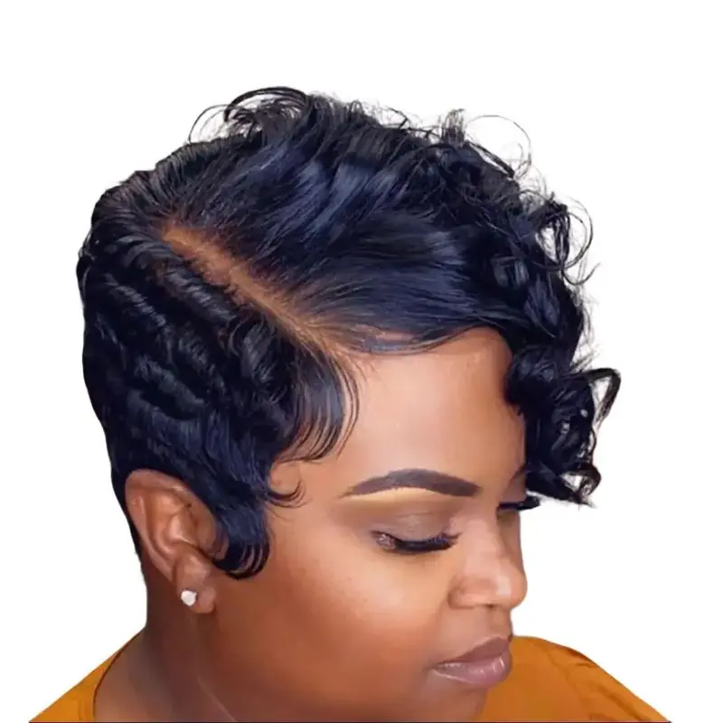 Ti amo Pixie Cut 100% Human Hair Wig - Short and Chic