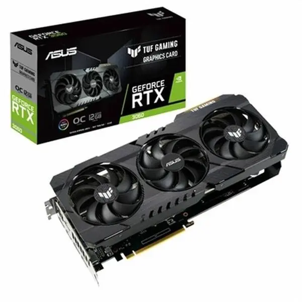 Asus TUF Series RTX 3060 O12G V2 Gaming Graphics Card, 12GB GDDR6, PCIe 4.0 Ready for High Performance Gaming PCs