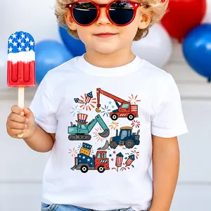[Made in USA] Youth and Adult 4th of July Work Machine Boy shirt, Patriotic Feminist Fourth Of July outfit for Kids, 250 Years of Independence Top, Family clothing, festival outfit, Youth clothes, Unisex Classic Fit 100% Cotton Casual Tee