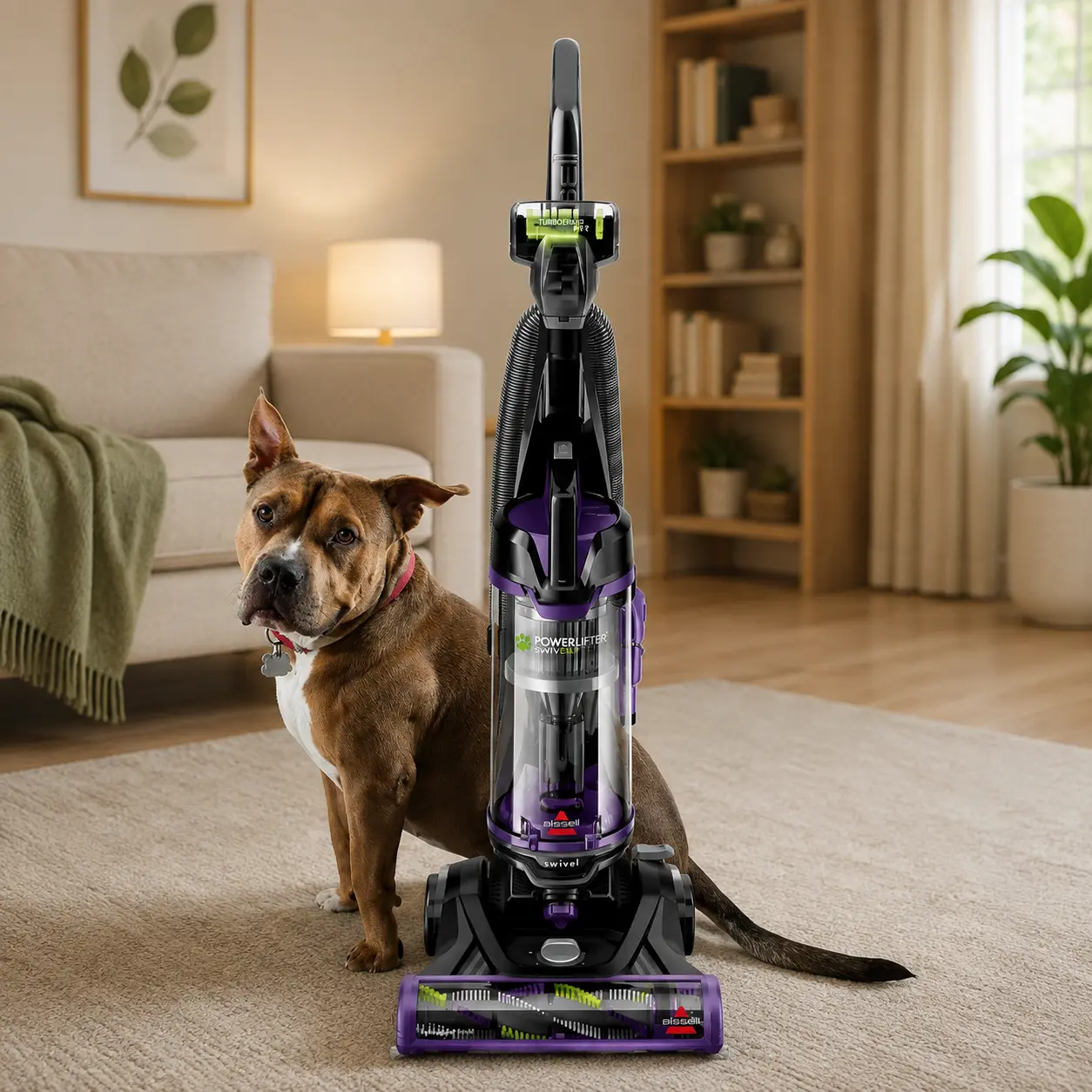 BISSELL PowerLifter Swivel Pet, Bagless, Upright Vacuum, Pet Friendly, Triple Action Brush Roll, Scatter Free Technology, Swivel Steering, Edge-to-Edge Cleaning, 2260, Gray