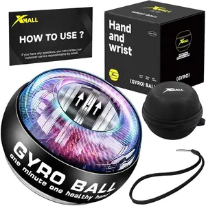 Torque Ball Hand Exerciser, Grip Strength Trainer, Forearm Strengthener, Wrist Power Gyro Ball, Hand Strengthening Devices, Wrist Strengthener, Finger Exerciser, Auto-Start
