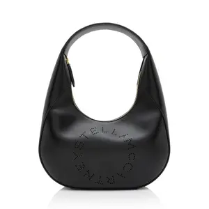 Pre-owned Stella McCartney Leather Shoulder Bags Eco Alter Nappa Perforated Logo Small Hobo