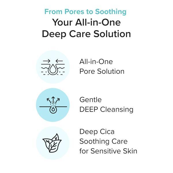 3W8L Deep Off & Fresh Cleansing Oil, Korean Pore Care Makeup & Sunscreen Remover with Jojoba & Centella