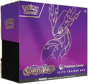 Pokemon English Scarlet Violet Pokemon Center [Miraidon] Elite Trainer Box CARDS LIVE OPENING