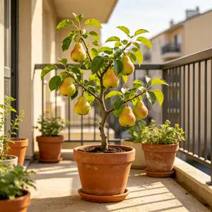 Premium Pear Tree Seedling | Live Fruit Plant | Easy Grow Backyard Garden Tree | Cold Hardy Sweet Pear Variety | Home Orchard Starter Plant