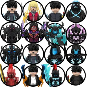 Blind Box WM6221 WM6220 Anime Cartoon TV Solo Leveling Man S Hunter Level Up Mini Building Blocks Figures Festival Game Gitf Toy