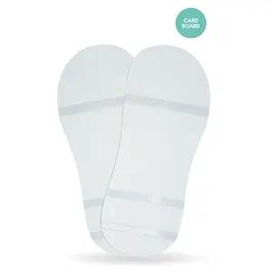 Sticky Soles - Cardboard (25 pack) | MineTan Professional Spray Tanning Disposables | Spray Tan Feet Protectors | Adhesive Feet Pads | Best Tanning Salon Supplies Accessories | No Mess | Footwear for Tanners