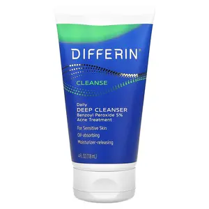Differin Daily Deep Cleanser, Sensitive Skin, 4 fl oz (118 ml)
