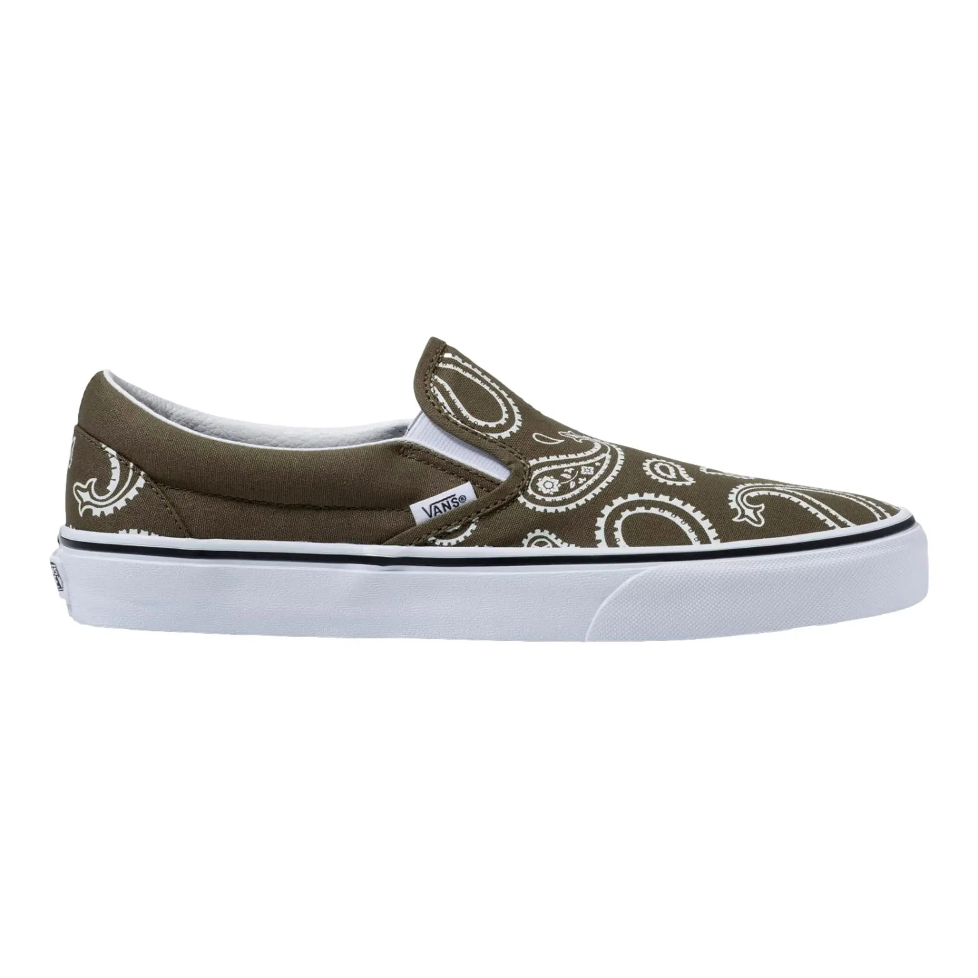 Vans Classic Slip On - Peace Paisley Grape Leaf / True White  VN0A5JMHB0F Men's