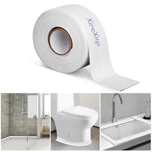 Bath and Kitchen Caulk Tape Sealant Strip – PVC Self-Adhesive Waterproof Sealing Tape for Insulation, Kitchen Sink, Toilet, Shower, and Bathtub.