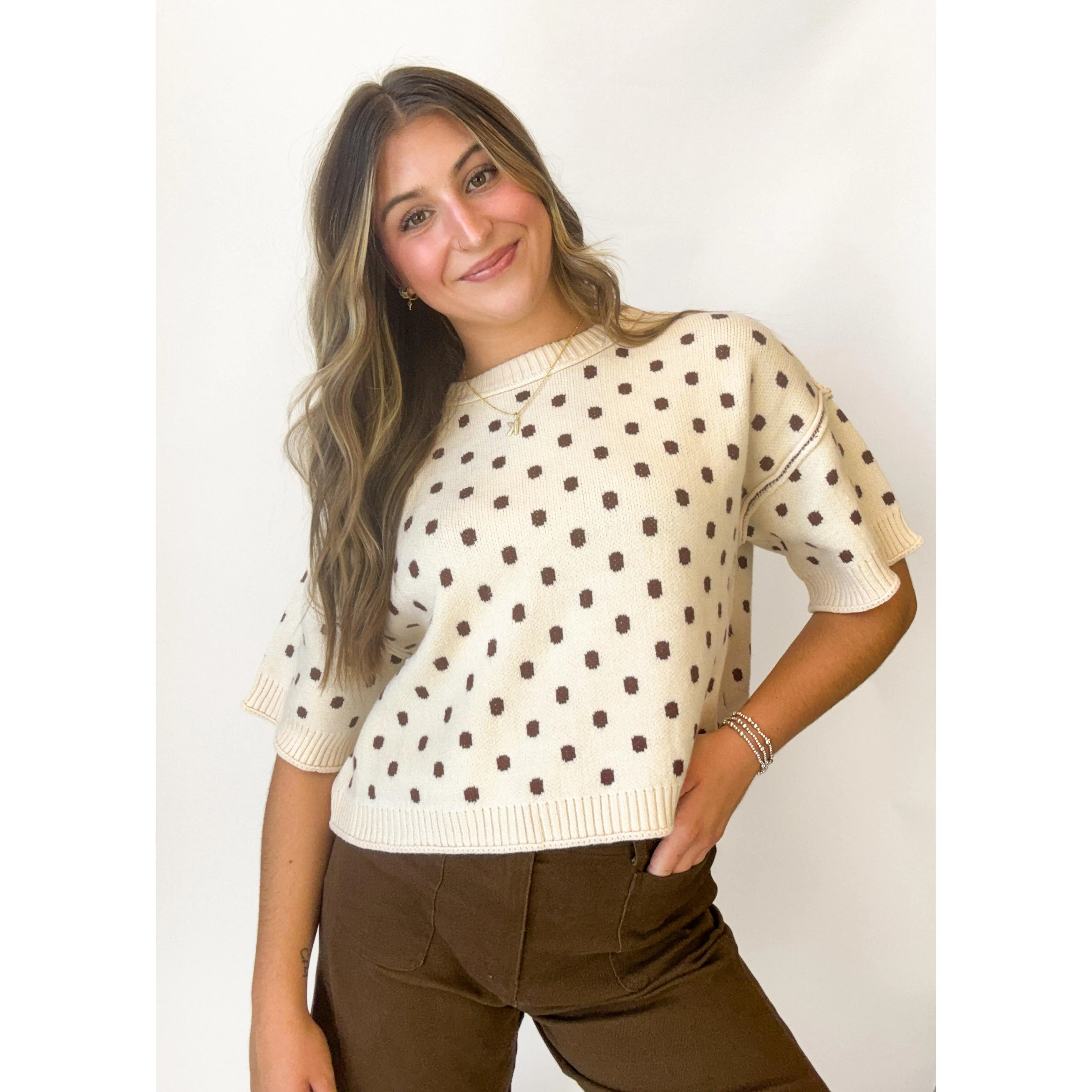 Madison Polka Dot Sweater